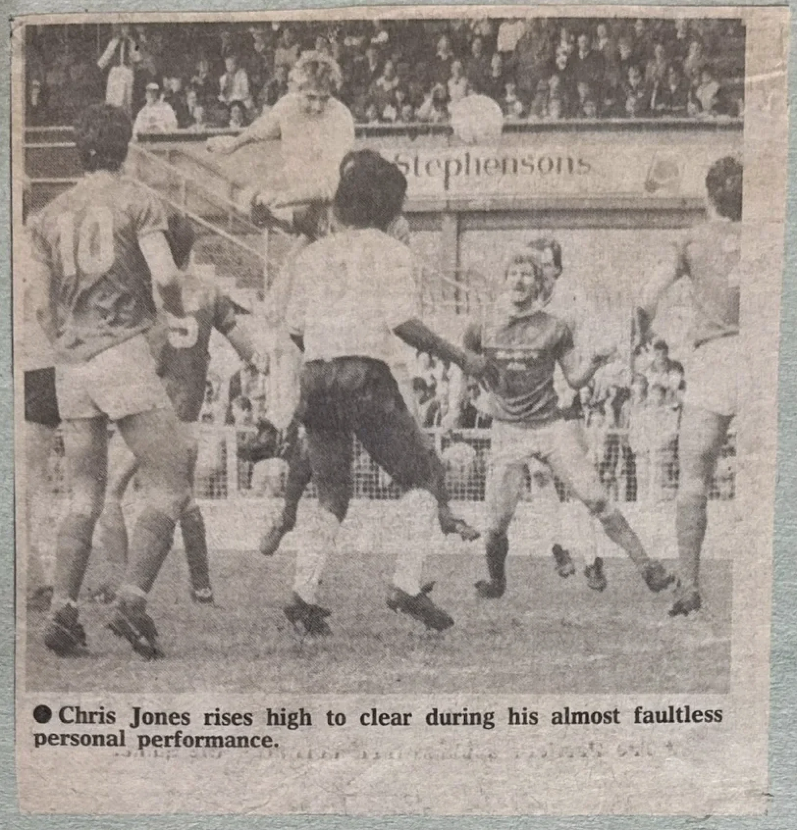 ● Chris Jones rises high to clear during his almost faultless personal performance.