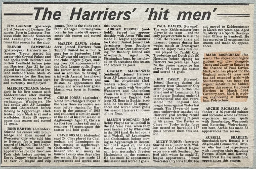 The Harriers' 'hit men'