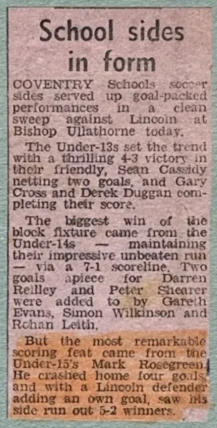 School sides in form