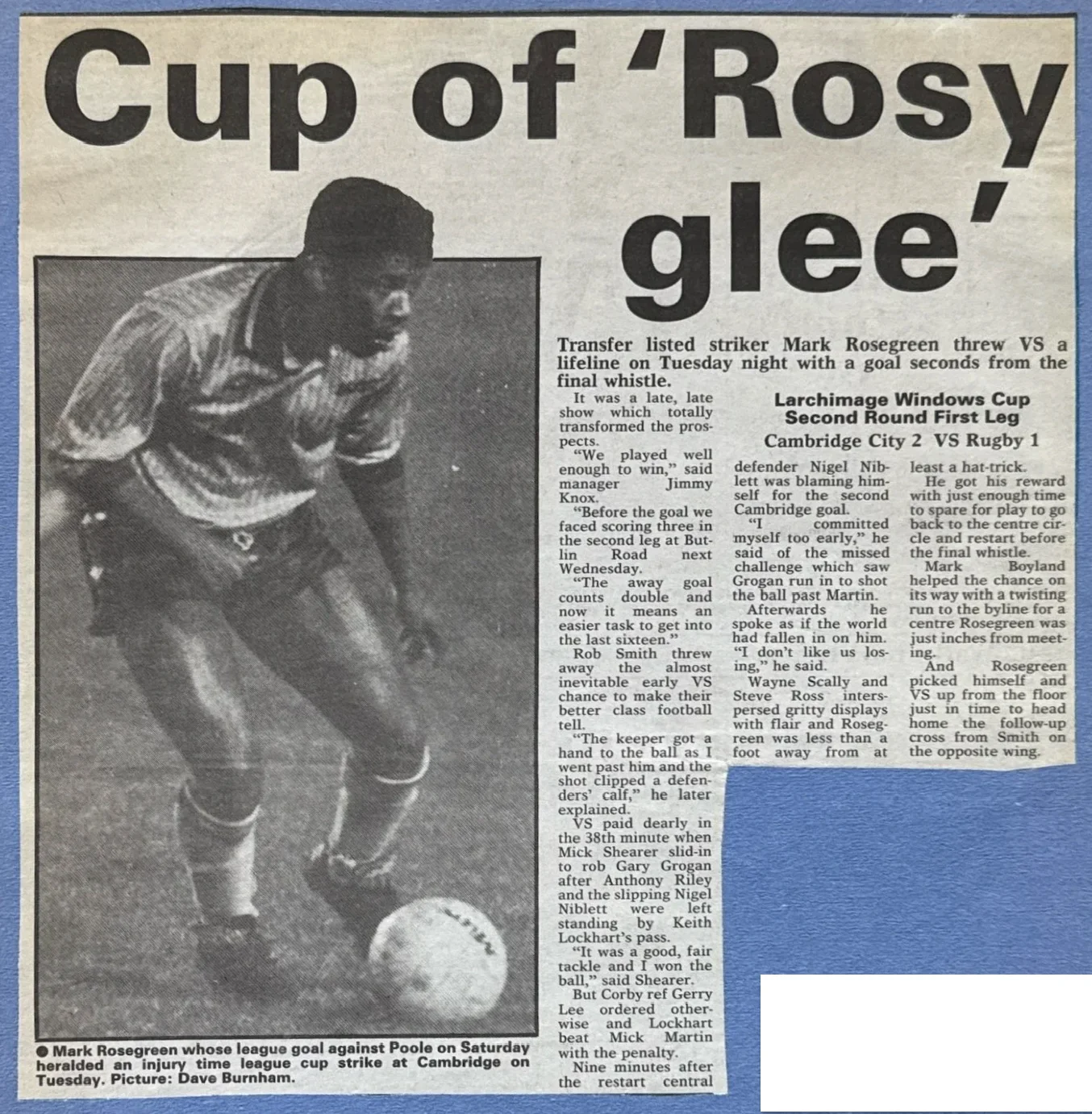 Cup of 'Rosy glee'