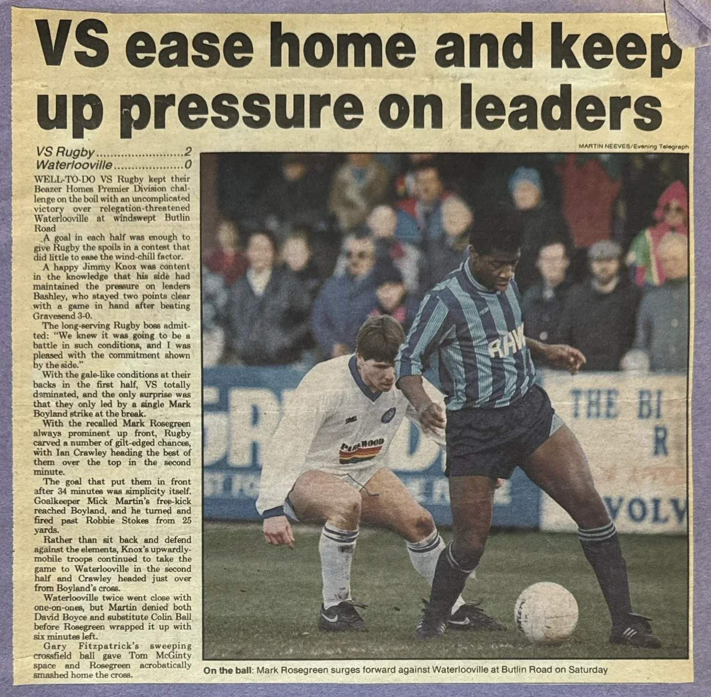 VS ease home and keep up pressure on leaders